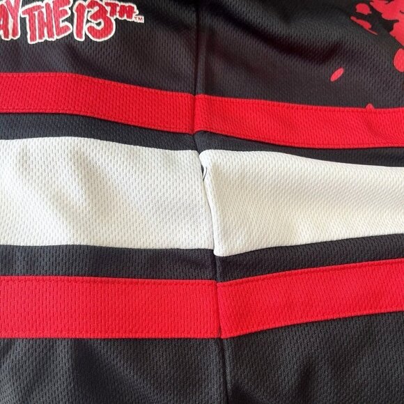 Friday The 13th Jason Voorhees Horror Movie Hockey Jersey Men Size Large Costume - Picture 9 of 13